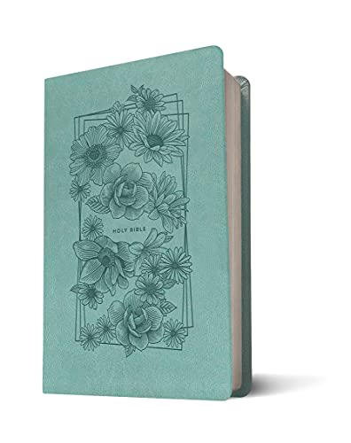 NLT Premium Value Thinline Bible, Filament-Enabled Edition (LeatherLike, Bouquet Teal)