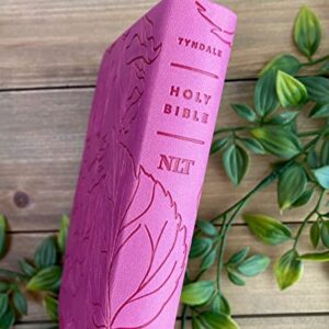 NLT Premium Value Compact Bible, Filament-Enabled Edition (LeatherLike, Pink Rose)