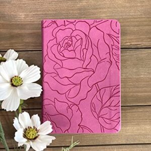 NLT Premium Value Compact Bible, Filament-Enabled Edition (LeatherLike, Pink Rose)