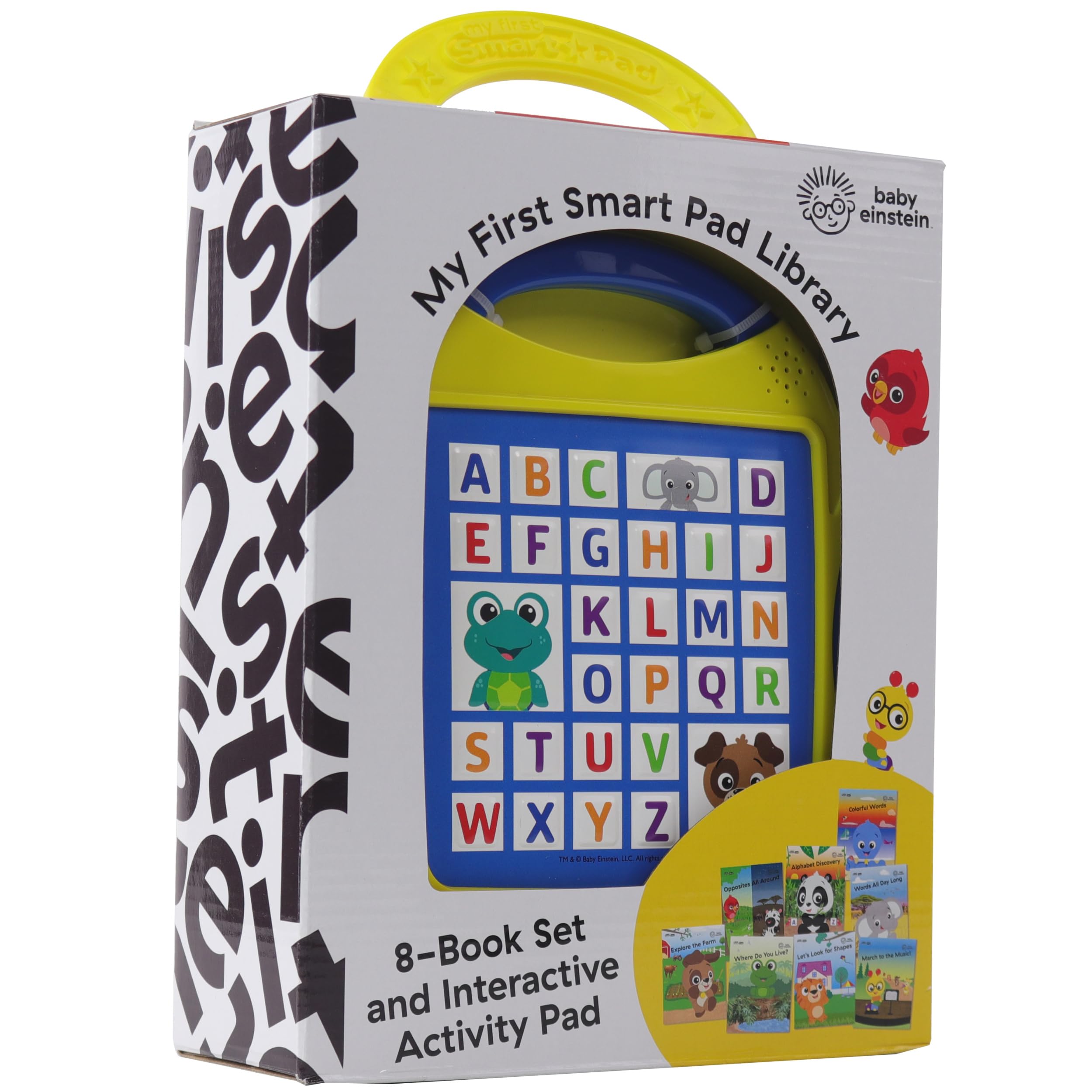 Baby Einstein - My First Smart Pad Library Electronic Activity Pad and 8-Book Library - PI Kids