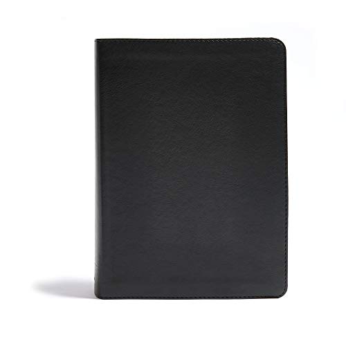 CSB He Reads Truth Bible, Black LeatherTouch, Black Letter, Wide Margins, Journaling Space, Illustrations, Reading Plans, Single-Column, Easy-to-Read Bible Serif Type