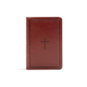 kjv compact reference bible, brown leathertouch, red letter, pure cambridge text, presentation page, cross-references, full-color maps, easy-to-read bible mcm type