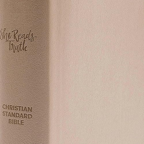 CSB She Reads Truth Bible, Champagne Gold LeatherTouch, Indexed, Black Letter, Full-Color Design, Wide Margins, Journaling Space, Devotionals, Reading Plan, Single-Column, Easy-to-Read Serif Type