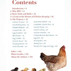 Chicken DIY: 20 Fun-to-Make Projects for Happy and Healthy Chickens (CompanionHouse Books) Coops, Ramps, Roosts, Nest Boxes, Feeders, Waterers, and More, with Materials Lists; plus Bonus Egg Recipes