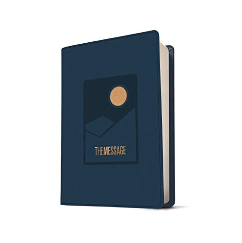 The Message Deluxe Gift Bible, Large Print (Leather-Look, Midnight Journey): The Bible in Contemporary Language