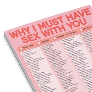 Knock Knock Why I Must Have Sex With You Checklist Pad (Second Edition)