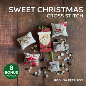 sweet christmas cross stitch: delightful small patterns for ornaments | includes three alphabets for customized crafting