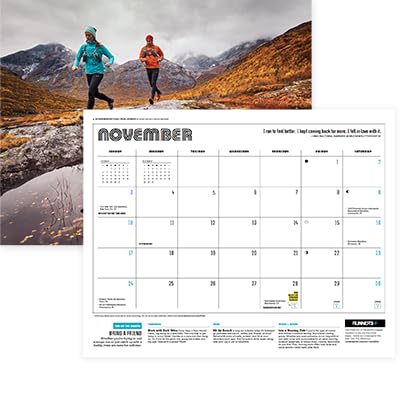 Runner's World 2024 Wall Calendar: Discover inspirational photography, training tips from the experts, motivational quotes, race dates and more!