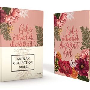 NIV, Artisan Collection Bible, Cloth over Board, Pink Floral, Designed Edges under Gilding, Red Letter, Comfort Print