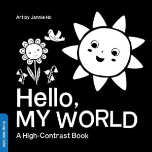 hello, my world: a perfect book for parents and caregivers home with babies this summer (high-contrast books)