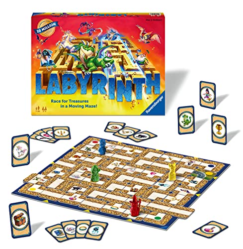 Ravensburger Labyrinth - Enthralling Family Board Game | Ideal for Kids and Adults Aged 7 and Up | Offers Great Replay Value | Designed for 2-4 Players | Globally Celebrated | ASIN: 26448