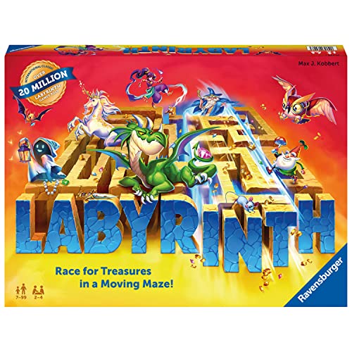 Ravensburger Labyrinth - Enthralling Family Board Game | Ideal for Kids and Adults Aged 7 and Up | Offers Great Replay Value | Designed for 2-4 Players | Globally Celebrated | ASIN: 26448