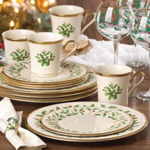 Lenox 6122048 Holiday 12-Piece-Plate-&-Mug Set