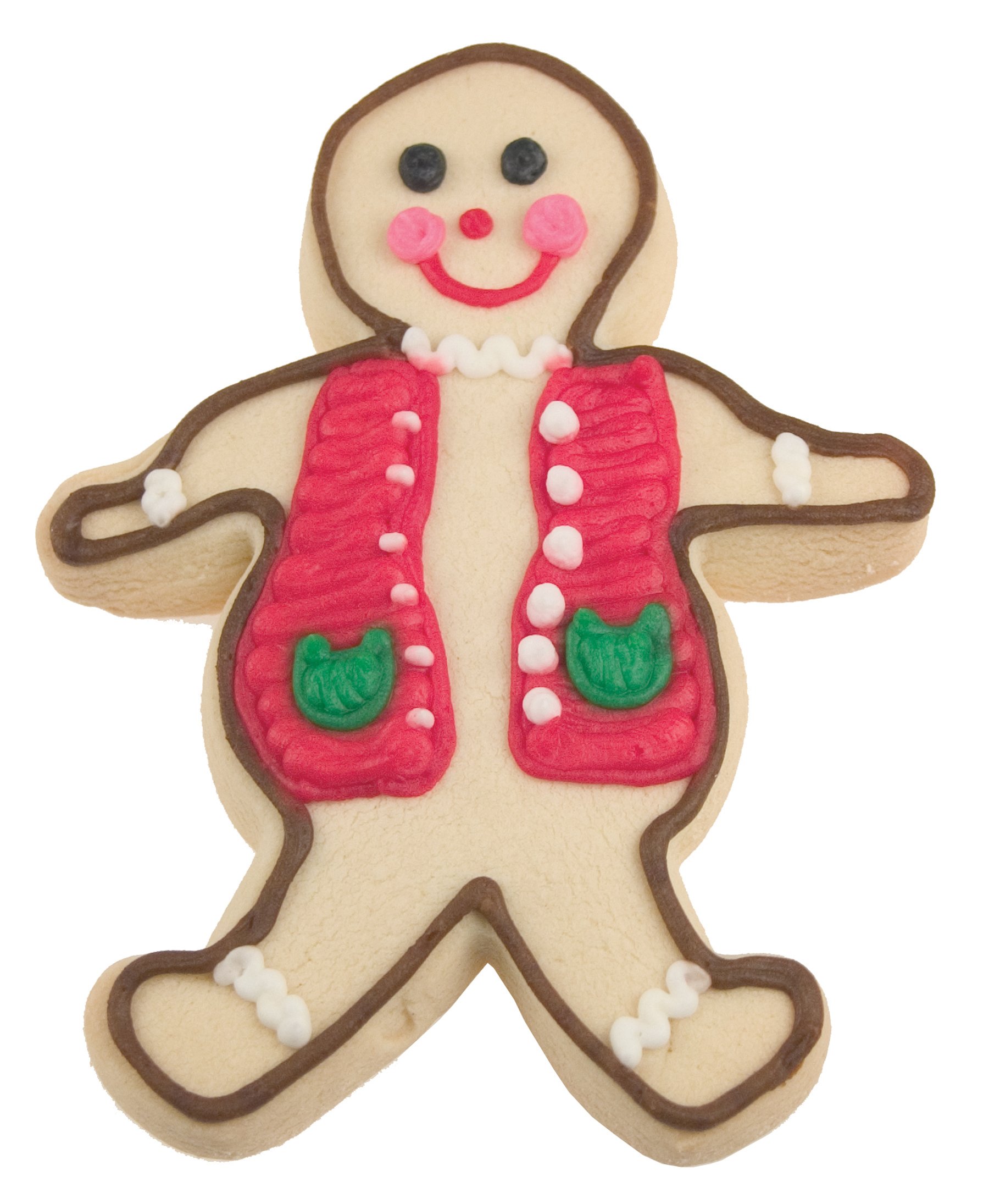 Fox Run Gingerbread Boy Cookie Cutter, 5-Inch, Stainless Steel