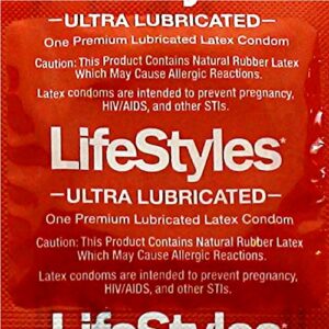 lifestyles ultra lubricated condoms 100-pack