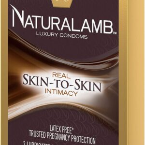 Trojan Natural Lamb Lubricated Condoms (3 Condoms)