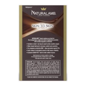 Trojan Natural Lamb Lubricated Condoms (3 Condoms)