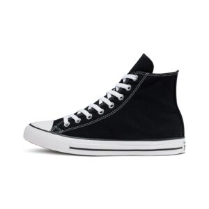 converse clothing & apparel chuck taylor all star canvas high top, black/white, 6 women/4 men