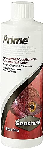 Seachem Prime Fresh and Saltwater Conditioner - Chemical Remover and Detoxifier 250 ml