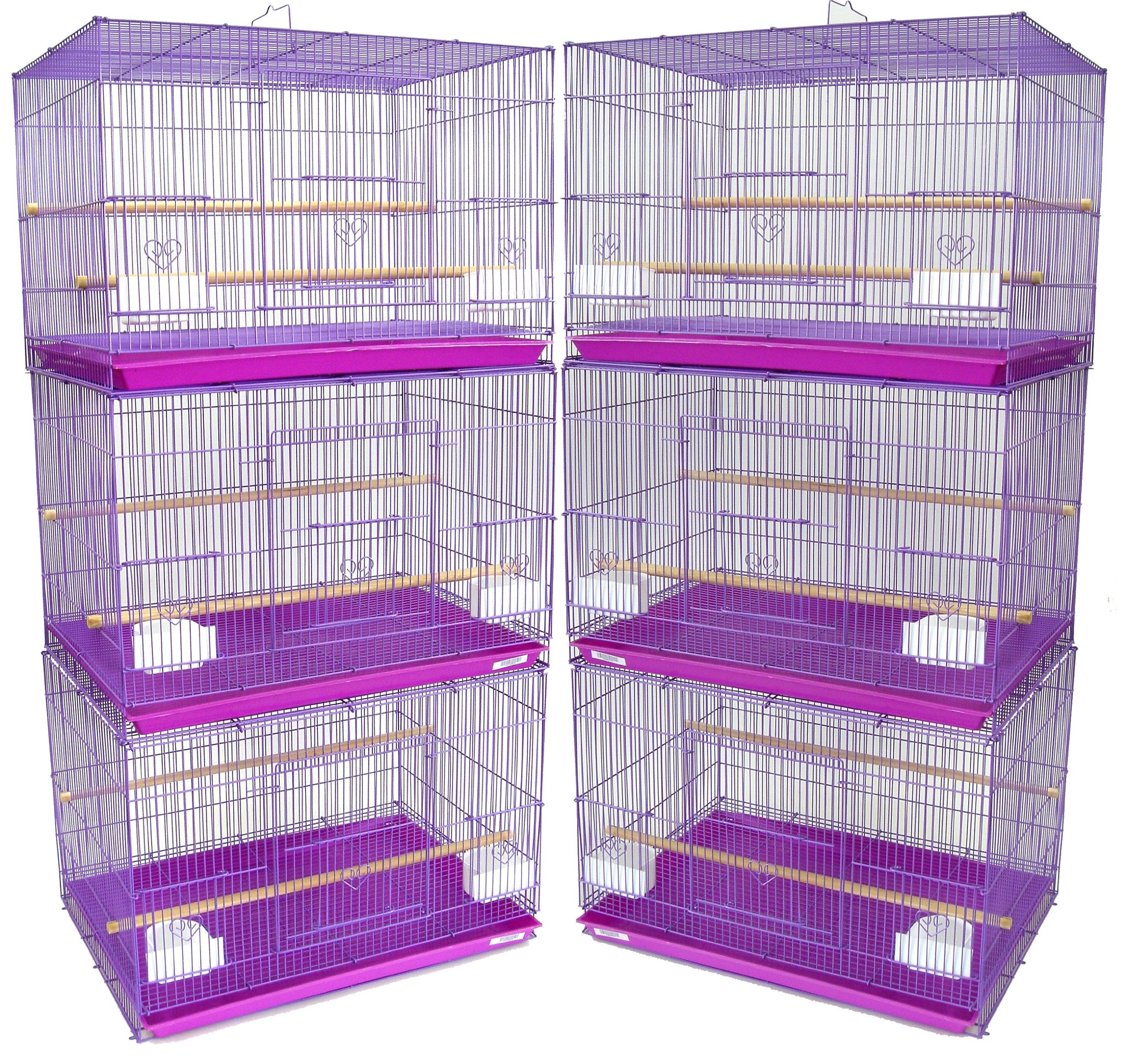 YML Small Breeding Cages, Purple, 34-1/2 x 81-1/2", Lot of 6