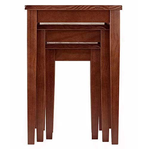 Winsome Wood Regalia Accent Table, Walnut, 14.9"D x 20"W x 21.6"H