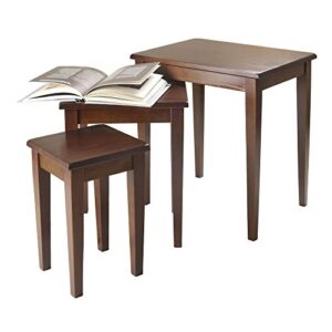 Winsome Wood Regalia Accent Table, Walnut, 14.9"D x 20"W x 21.6"H