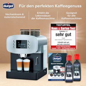 Durgol Swiss Espresso, Descaler and Decalcifier for All Brands of Espresso Machines and Coffee Makers, 4.2 Fluid Ounces (Pack of 2)