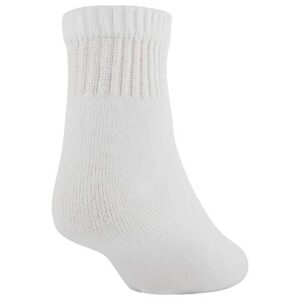 GOLDTOE Men's 656F Cotton No Show Athletic Socks, Multipairs, White (6-Pairs), Large