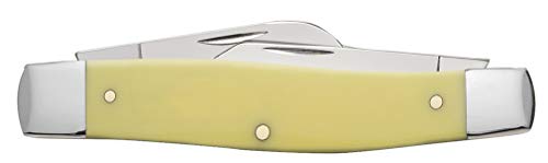 Case WR XX Pocket Knife Yellow Synthetic Large Stockman Item #203 - (3375 CS) - Length Closed: 4 1/4 Inches