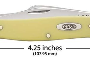 Case WR XX Pocket Knife Yellow Synthetic Large Stockman Item #203 - (3375 CS) - Length Closed: 4 1/4 Inches