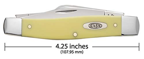 Case WR XX Pocket Knife Yellow Synthetic Large Stockman Item #203 - (3375 CS) - Length Closed: 4 1/4 Inches