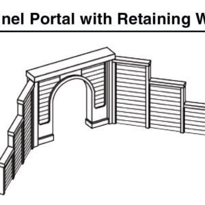 Woodland Scenics Random Stone HO Tunnel Portal