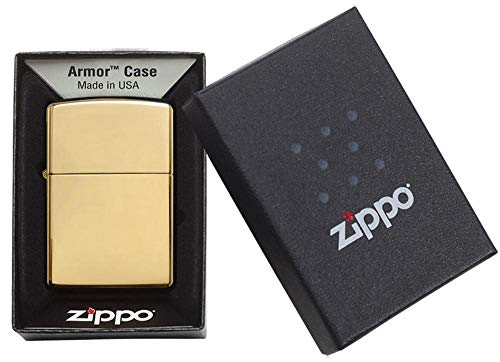 Zippo Armor High Polish Brass Pocket Lighter