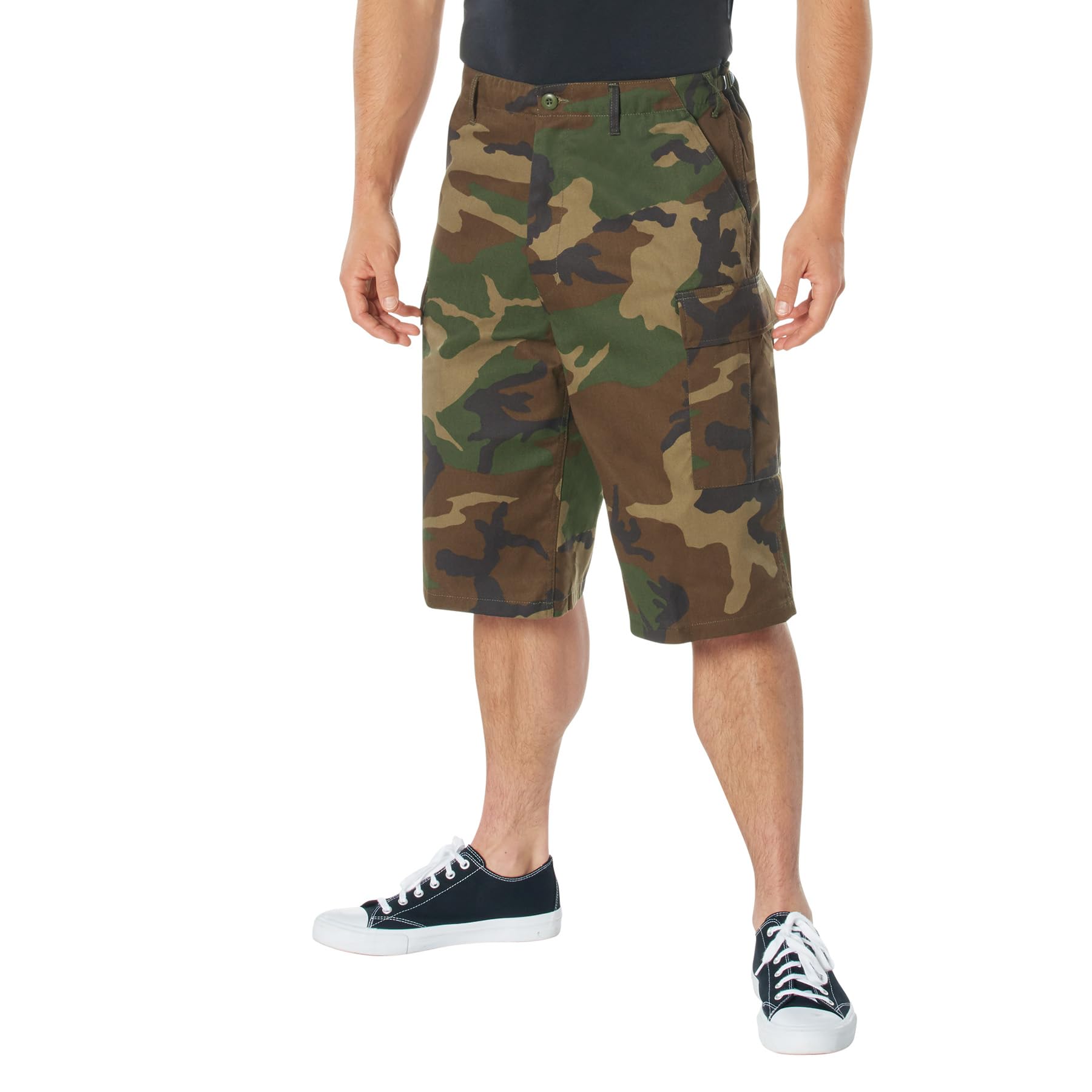 Camouflage Shorts Xtra Long Woodland Camo Fatigue Shorts 2 XLARGE