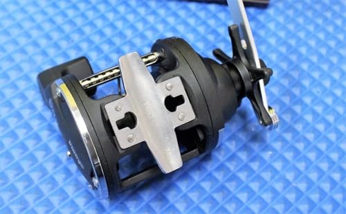 Okuma Magda Pro Line Counter Levelwind Trolling Reel, Small, Black/Silver, MA-30DLX