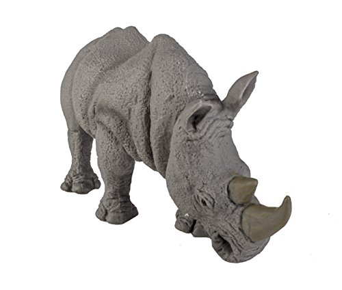 Safari Ltd. White Rhino Toy Figurine - Realistic, Hand-Painted 5.75" Model Figure - Safe, Educational Toy for Boys, Girls & Kids Ages 3+