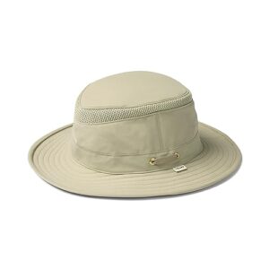 tilley ltm5 airflo medium brim recycled, khaki/olive, 7 1/2