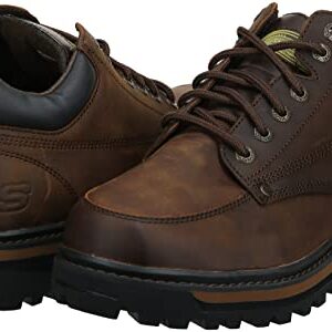 Skechers mens Mariner industrial and construction shoes, Dark Brown, 11 US