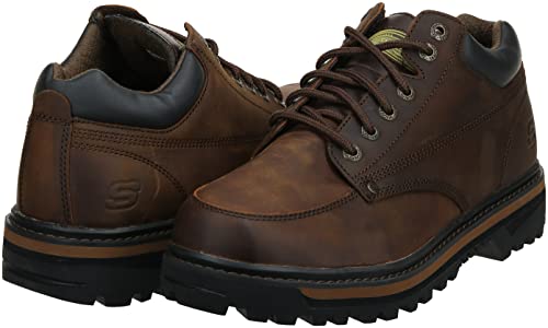 Skechers mens Mariner industrial and construction shoes, Dark Brown, 11 US