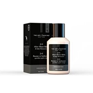 The Art of Shaving After-Shave Balm for Men - Face Moisturizer, Clinically Tested for Sensitive Skin, Unscented, 3.3 Ounce