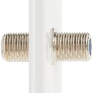 Leviton 40681-W F Connector Decora Insert,Aluminum, White