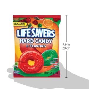 LIFE SAVERS 5 Flavors Hard Candy Bag, 6.25 Ounce (Pack of 12)