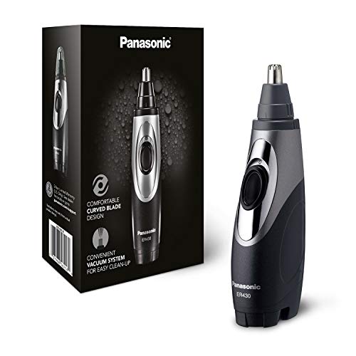 Panasonic ER430K Nose, Ear and Facial Hair Trimmer Wet/Dry with Vacuum Cleaning System