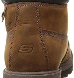 Skechers Men's Sargeants-Verdict Waterproof Boot Fashion, Dark Brown, 11