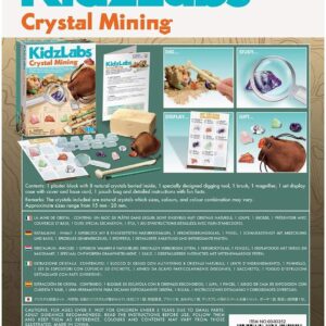 4M Kidzlabs Crystal Mining Kit, DIY Science Kit - Dig for gem Stones, For Boys & Girls Ages 5+