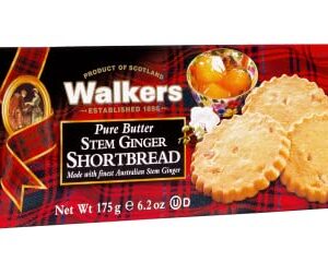 Walkers Shortbread Stem Ginger Shortbread, 6.2 Ounce Box