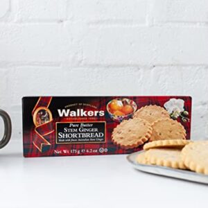 Walkers Shortbread Stem Ginger Shortbread, 6.2 Ounce Box