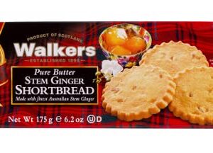 Walkers Shortbread Stem Ginger Shortbread, 6.2 Ounce Box