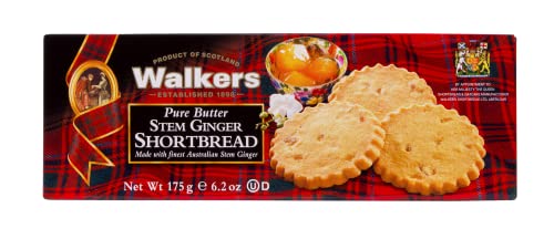 Walkers Shortbread Stem Ginger Shortbread, 6.2 Ounce Box