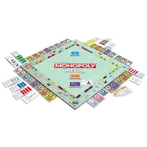 Monopoly The Mega Edition by Winning Moves Games USA, a Bigger and Faster Version of Monopoly with the Speed Die for 2 to 8 Players, Ages 8 and up (1104)